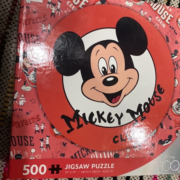 Mickey Mouse Club Jigsaw Puzzle 500 Piece 19x19 Disney 100 - Picture 3 of 3